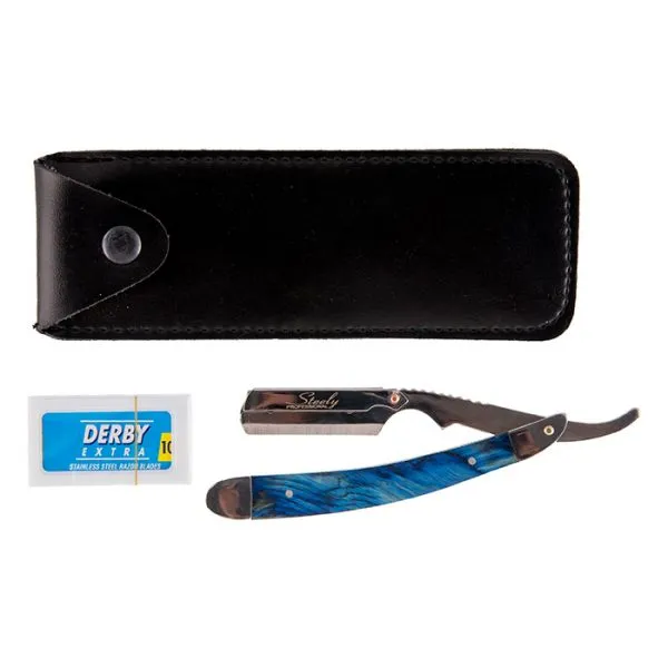 Steely Professional Ξυράφι Κουρέα Μπλε Ξύλινη Λαβή 16cm | Fe - BeautyNet - - To Steely Professional Ξυράφι Κουρέα Μπλε Ξύλινη Λαβή 16cm πρόκειται για ένα πραγματικό φινετσάτο ξυράφι που παίρνει αφαιρούμενη, ανταλλακτική λεπίδα. Το ξυράφι Steely Professional Ξυράφι Κουρέα Μπλε Ξύλινη Λαβή 16cm | Fe - BeautyNet - Golden Rose Mystic Romance Full Volume Mascara|Beautynet