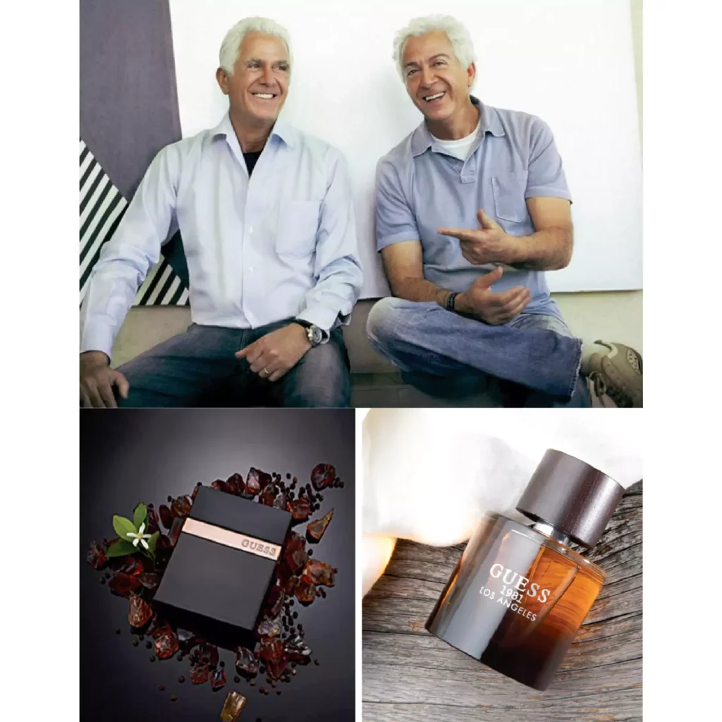 Brand of the Month: Guess - BeautyNet - BeautyNet - - Η ιστορία του brand Guess ξεκίνησε το 1981 από τα αδέλφια Marciano. Έχοντας ερωτευτεί το Λος Άντζελες σε οικογενειακές διακοπές, τα τέσσερα αδέρφια Marciano, από τη Νότια Γαλλία, αποφάσισαν να το κάνουν σπίτι τους. Το όνομα της επωνυμίας προτάθηκε από ένα διαφημιστικό σλόγκαν που έβλεπαν καθημερινά. στο δρόμο προς το γραφείο τους: «Μαντέψτε τι υπάρχει Brand of the Month: Guess - BeautyNet - BeautyNet -