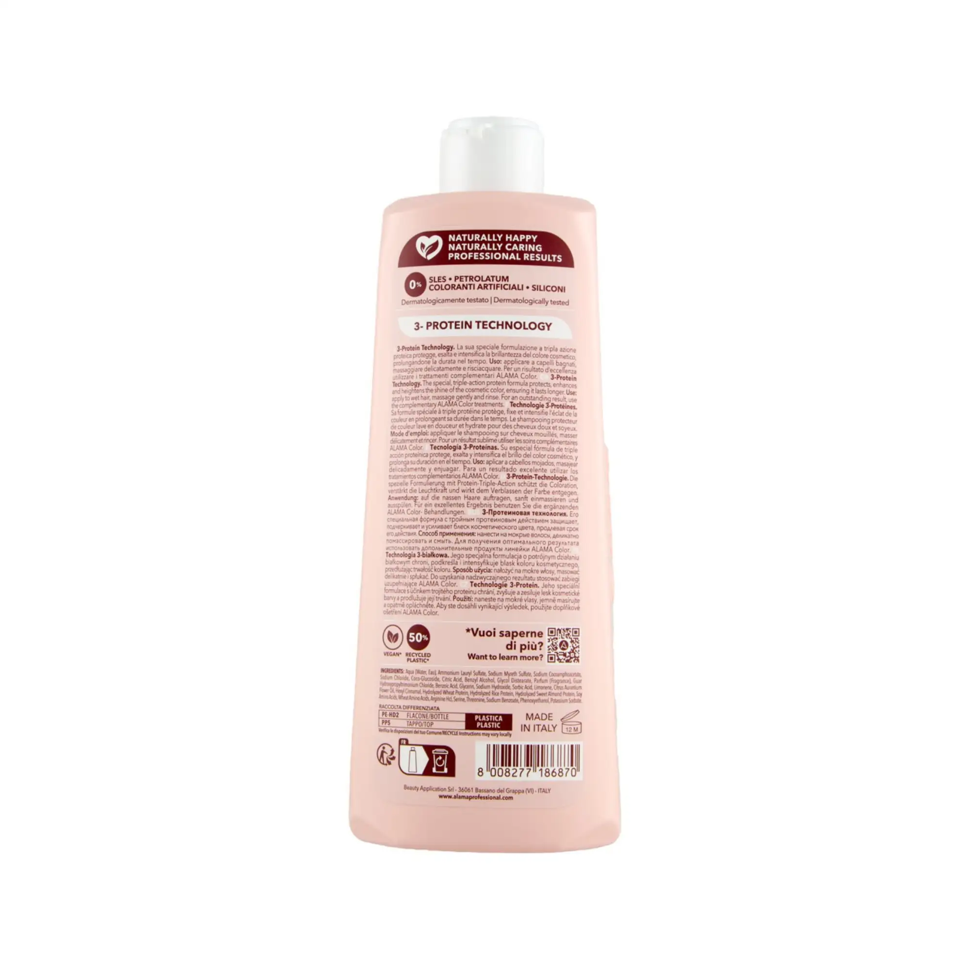 ALAMA Σαμπουάν Προστασίας Χρώματος για Βαμμένα Μαλλιά - BeautyNet - - Σαμπουάν Προστασίας Χρώματος για Βαμμένα Μαλλιά με Κερατίνη, Κολλαγόνο. Προστατεύει, ενισχύει και αυξάνει την λάμψη του χρώματος το οποίο περισσότερο. ALAMA Σαμπουάν Προστασίας Χρώματος για Βαμμένα Μαλλιά - BeautyNet - ALAMA Color Shampoo 500ml