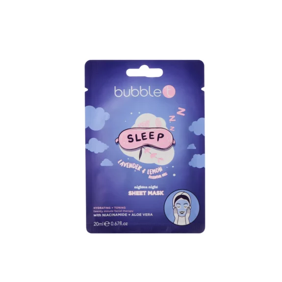 Bubble T Μάσκα Προσώπου Lavender & Lemon με Αλόη Βέρα & Νιασιναμίδη 20ml
