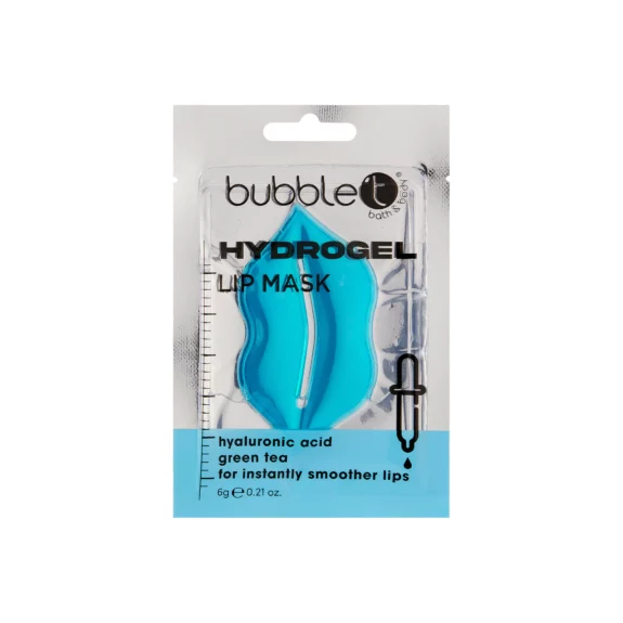 Bubble T Hydrogel Μάσκα Χειλιών με Υαλουρονικό Οξύ & Πράσινο Τσάι